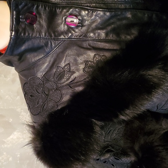 Vintage Dominic Bellissimo leather and fur coat - Picture 3 of 16